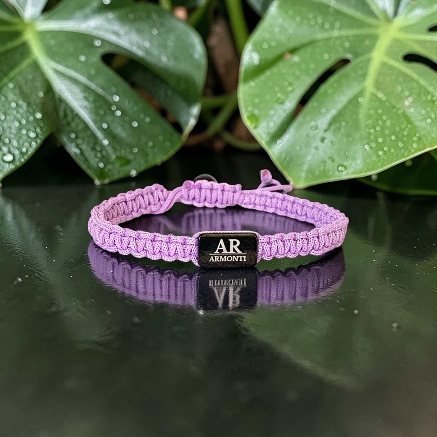 Pulsera violeta de MACRAMÉ mujer