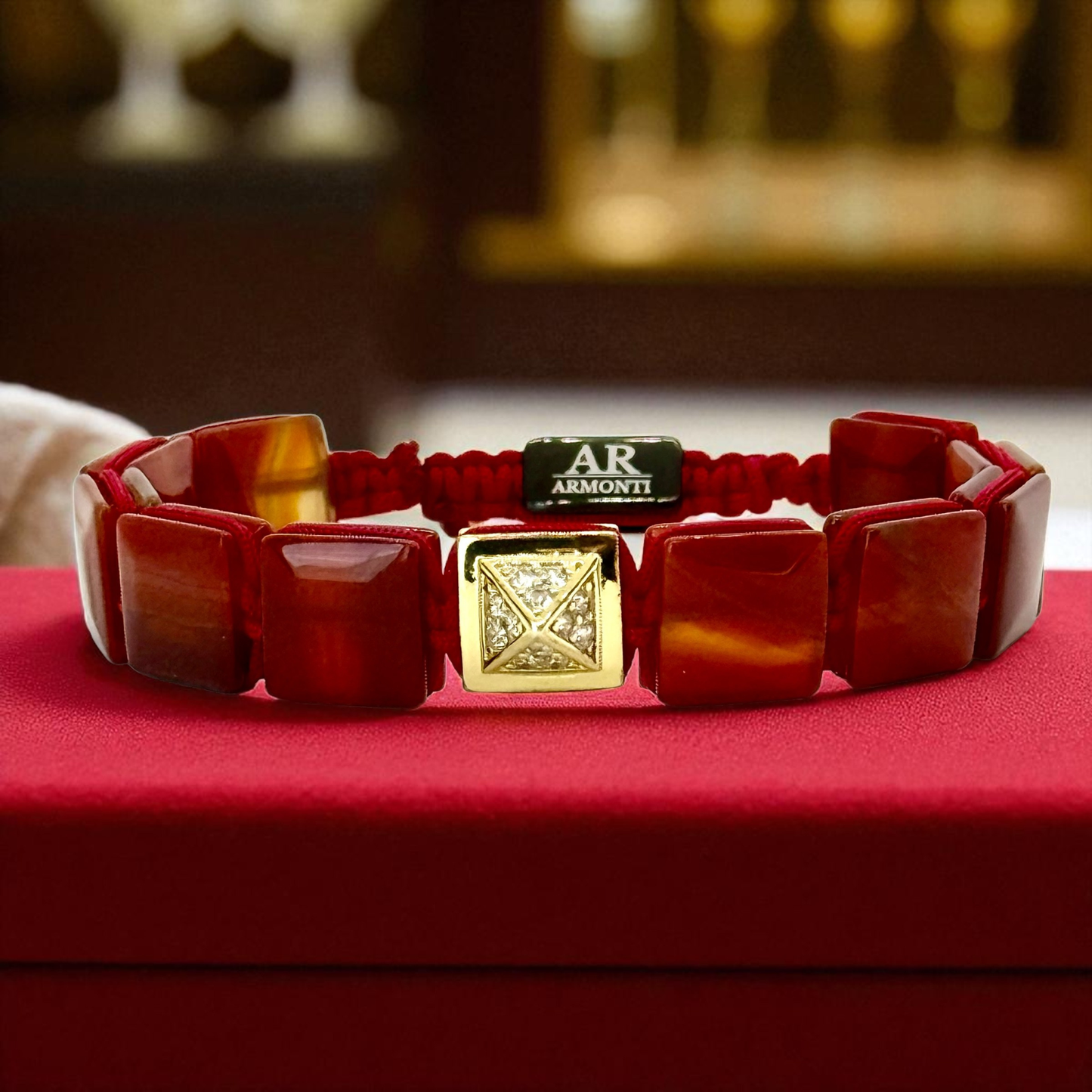 Pulsera Ágata Roja ARMONTI