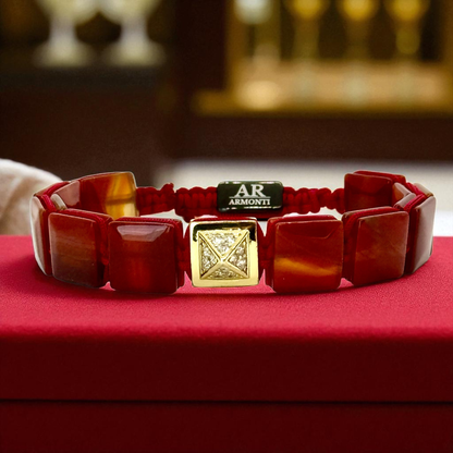 Pulsera Ágata Roja ARMONTI