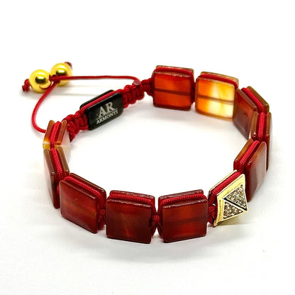 Pulsera Ágata Roja ARMONTI | Poder, Pasión y Éxito en tu Muñeca