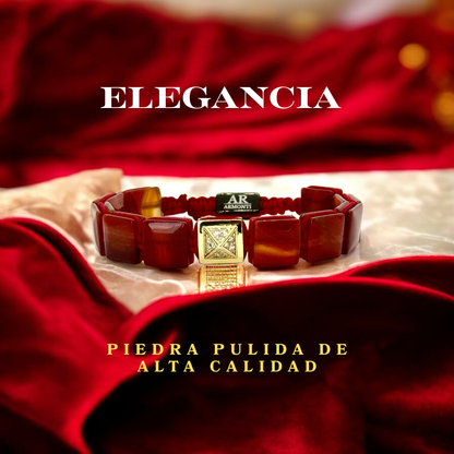 Pulsera Ágata Roja ARMONTI