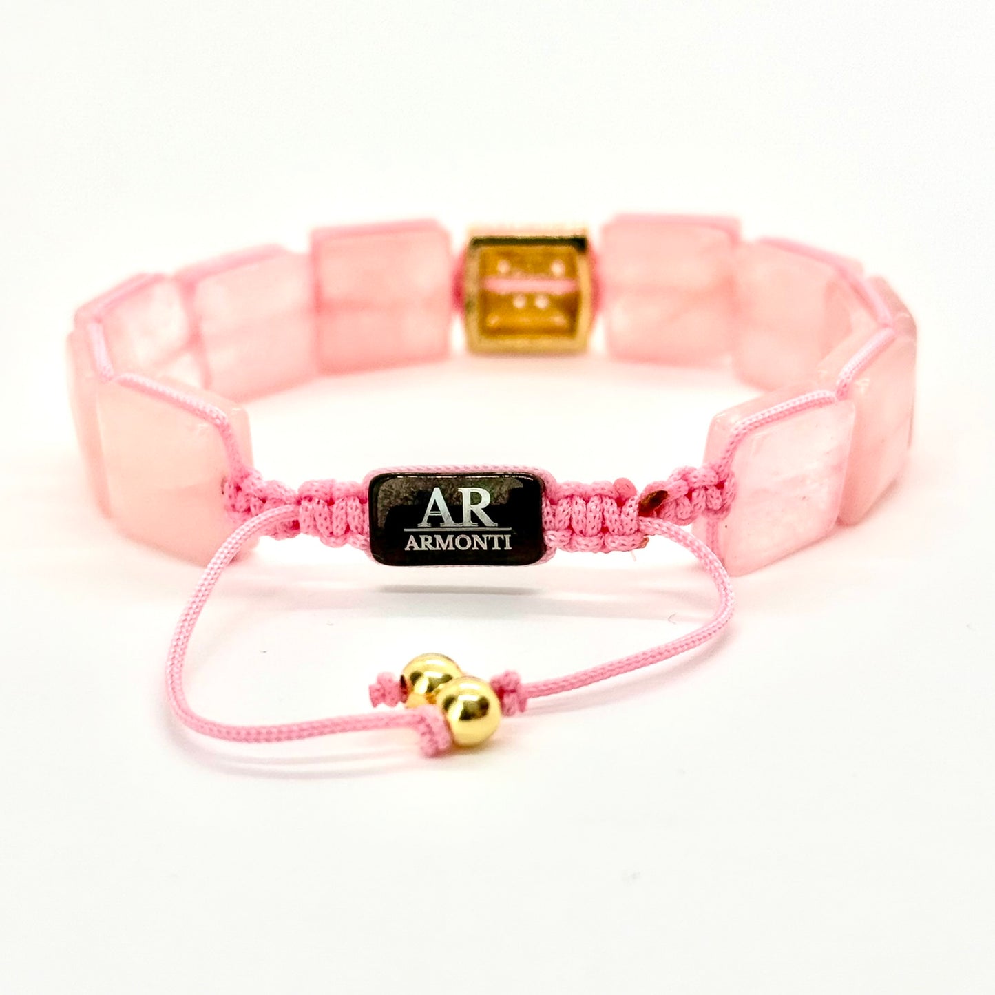 Pulsera de Cuarzo Rosa | Amor Propio, Energía Suave y Estilo Aventurero | ARMONTI