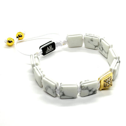 Pulsera de Howlita para Mujer | Elegancia Libre, Magia Blanca y Energía Positiva | ARMONTI