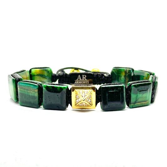 Pulsera de Ojo de Tigre Verde para Mujer – Joyería Artesanal con Magia, Estilo y Energía Natural | ARMONTI