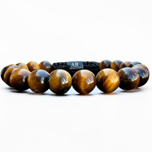 Pulsera de Ojo de Tigre Amarillo 8mm para Hombre