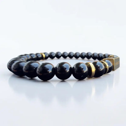 Men's 6mm Shiny Black Onyx Bracelet