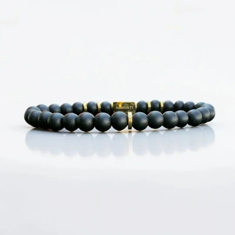 Men's 6mm Matte Black Onyx Bracelet