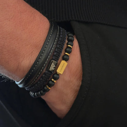 Men's 6mm Matte Black Onyx Bracelet