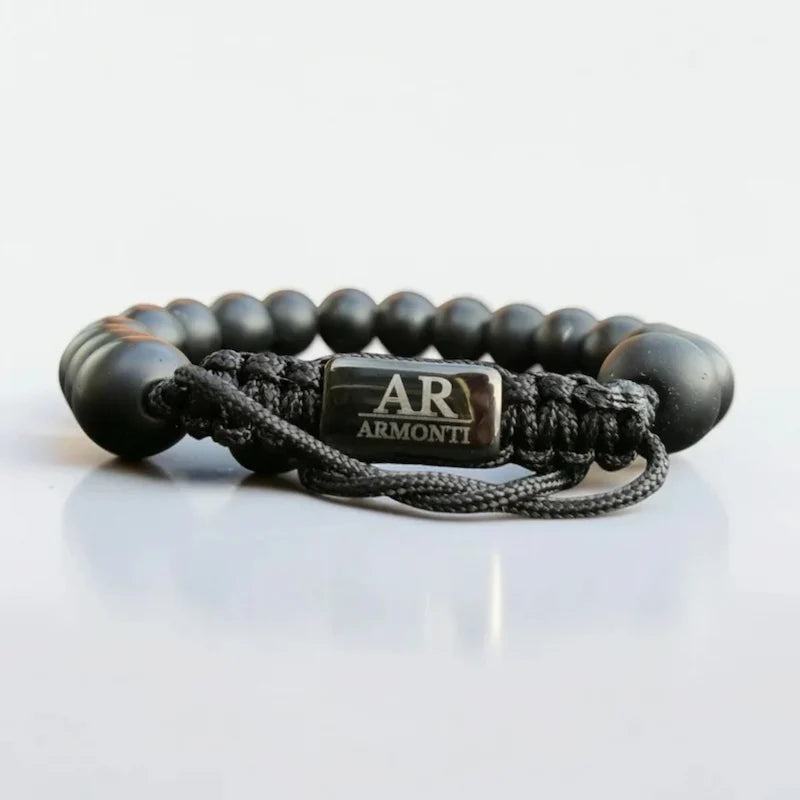 8mm Matte Black Onyx Bracelet for Men