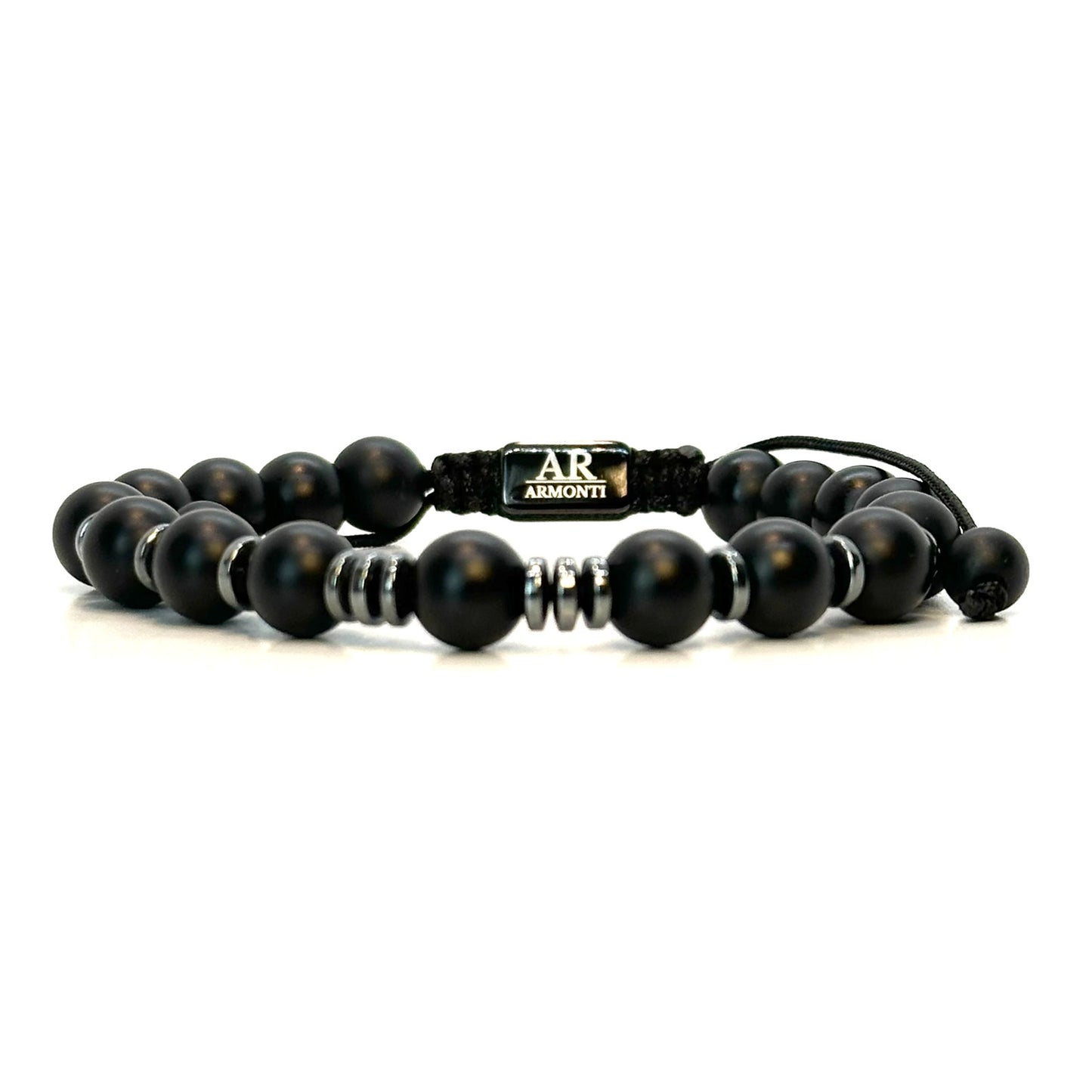 Pulsera ONIX MATTE y HEMATITE mujer