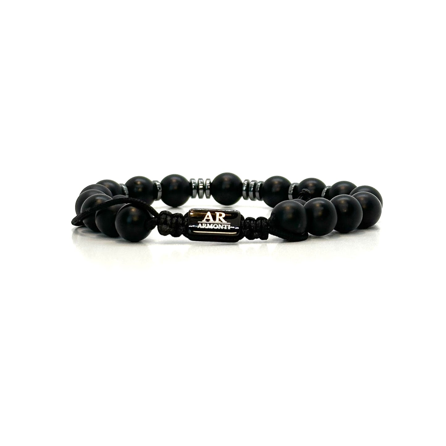 Pulsera ONIX MATTE y HEMATITE mujer