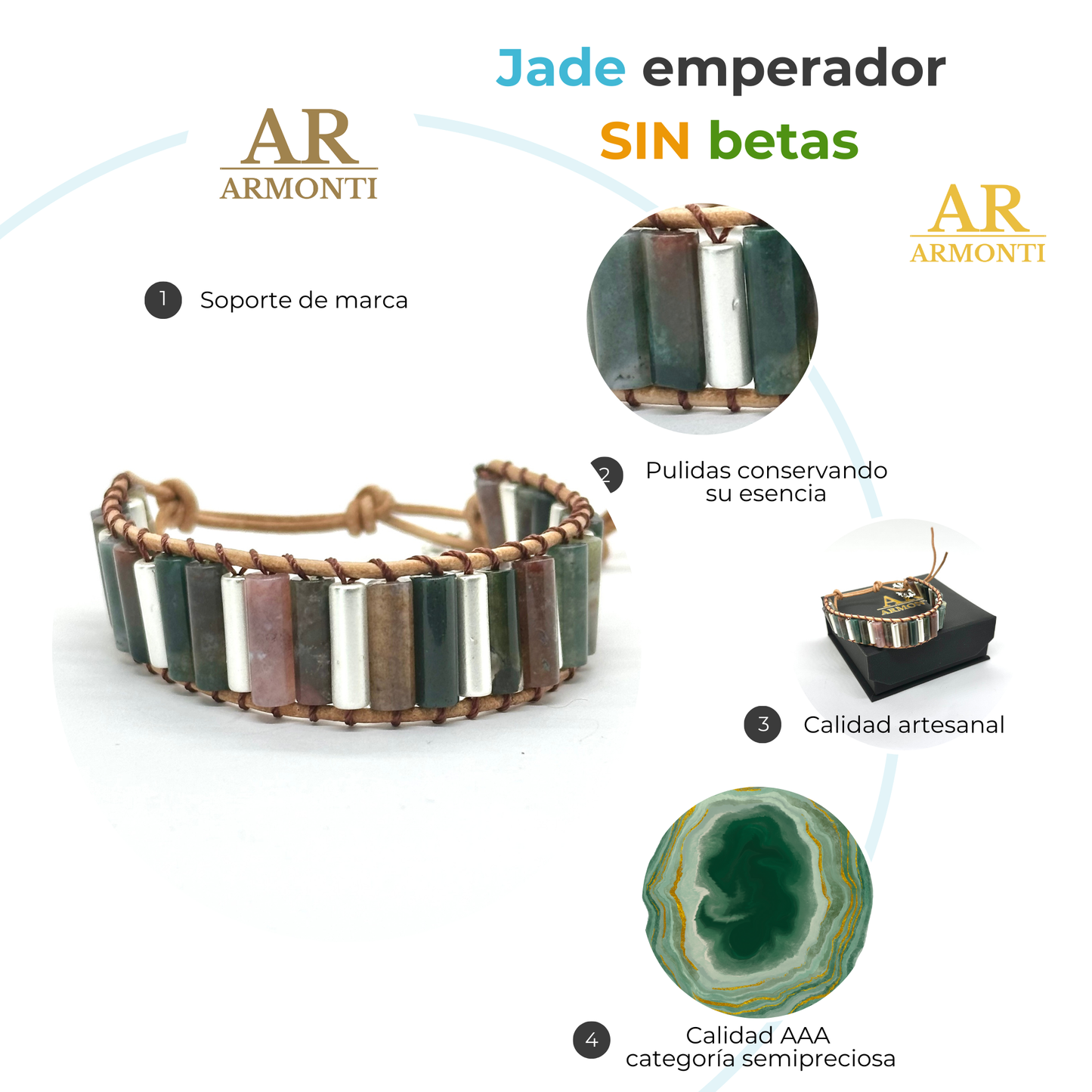 Pulsera de Jade Verde Vivo Joyería Artesanal para Mujeres Inspirada en la Naturaleza