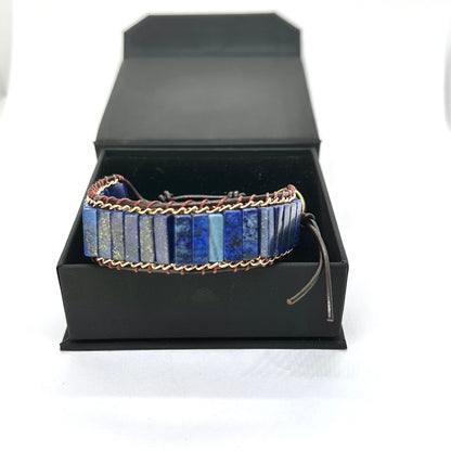 Pulsera lapislázuli primavera verano MUJER 13mm