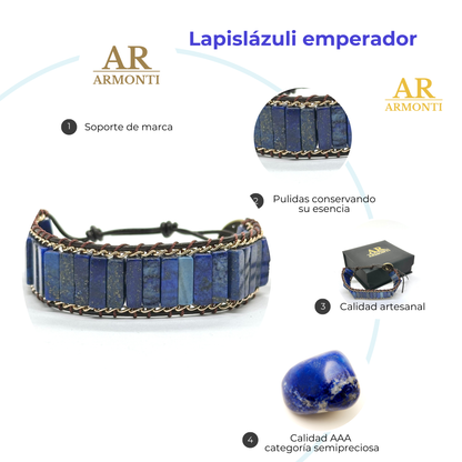 Pulsera lapislázuli primavera verano MUJER 13mm