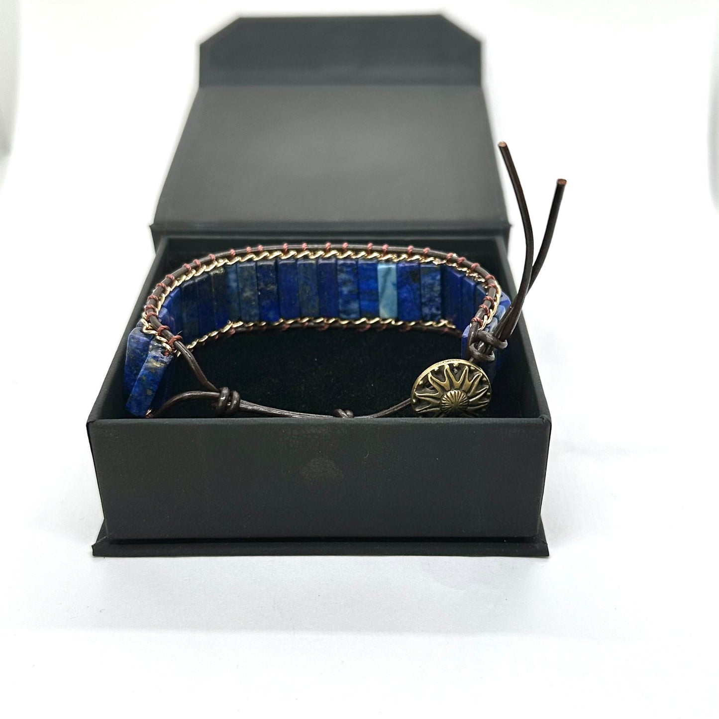 Pulsera lapislázuli primavera verano MUJER 13mm