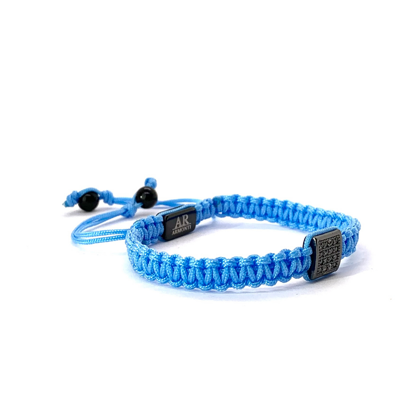 Pulsera azul turquesa de MACRAMÉ CIRCONITA para mujer