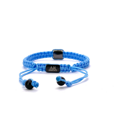 Pulsera azul turquesa de MACRAMÉ CIRCONITA para mujer