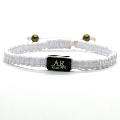 Pulsera MACRAMÉ blanca hombre