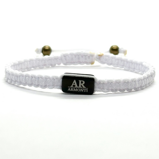 Pulsera MACRAMÉ blanca hombre