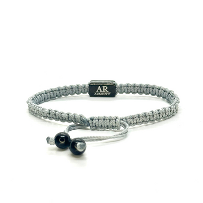 Pulsera MACRAMÉ gris hombre