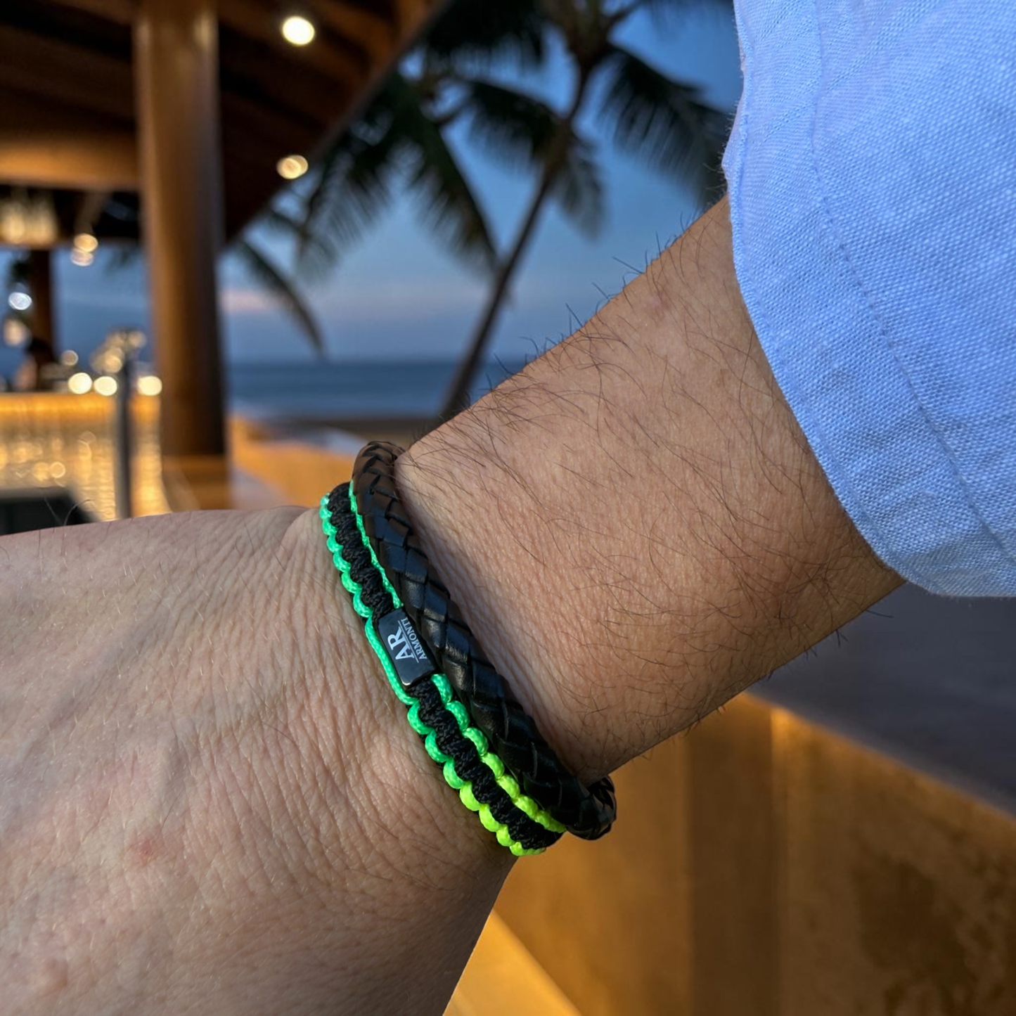 Pulsera macramé multicolor hombre verano
