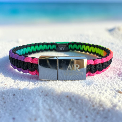 Pulsera macramé multicolor hombre verano