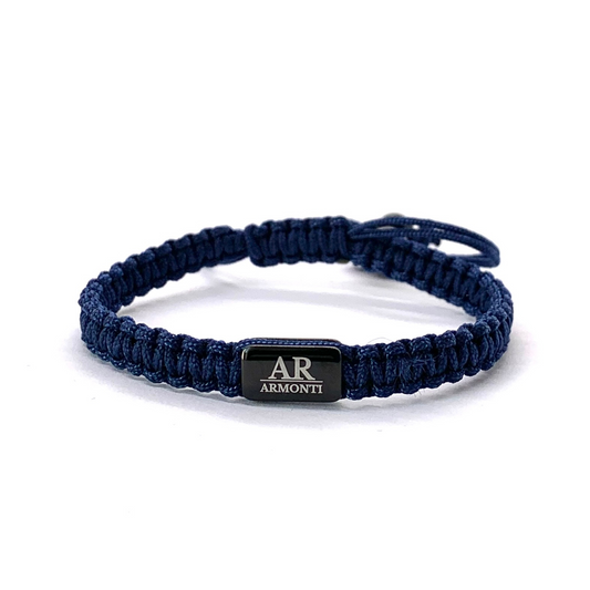 Pulsera azul oscuro de MACRAMÉ mujer