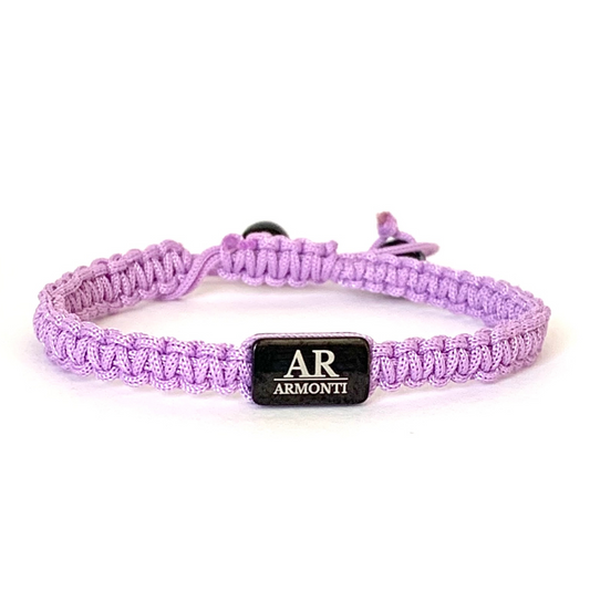 Pulsera violeta de MACRAMÉ mujer