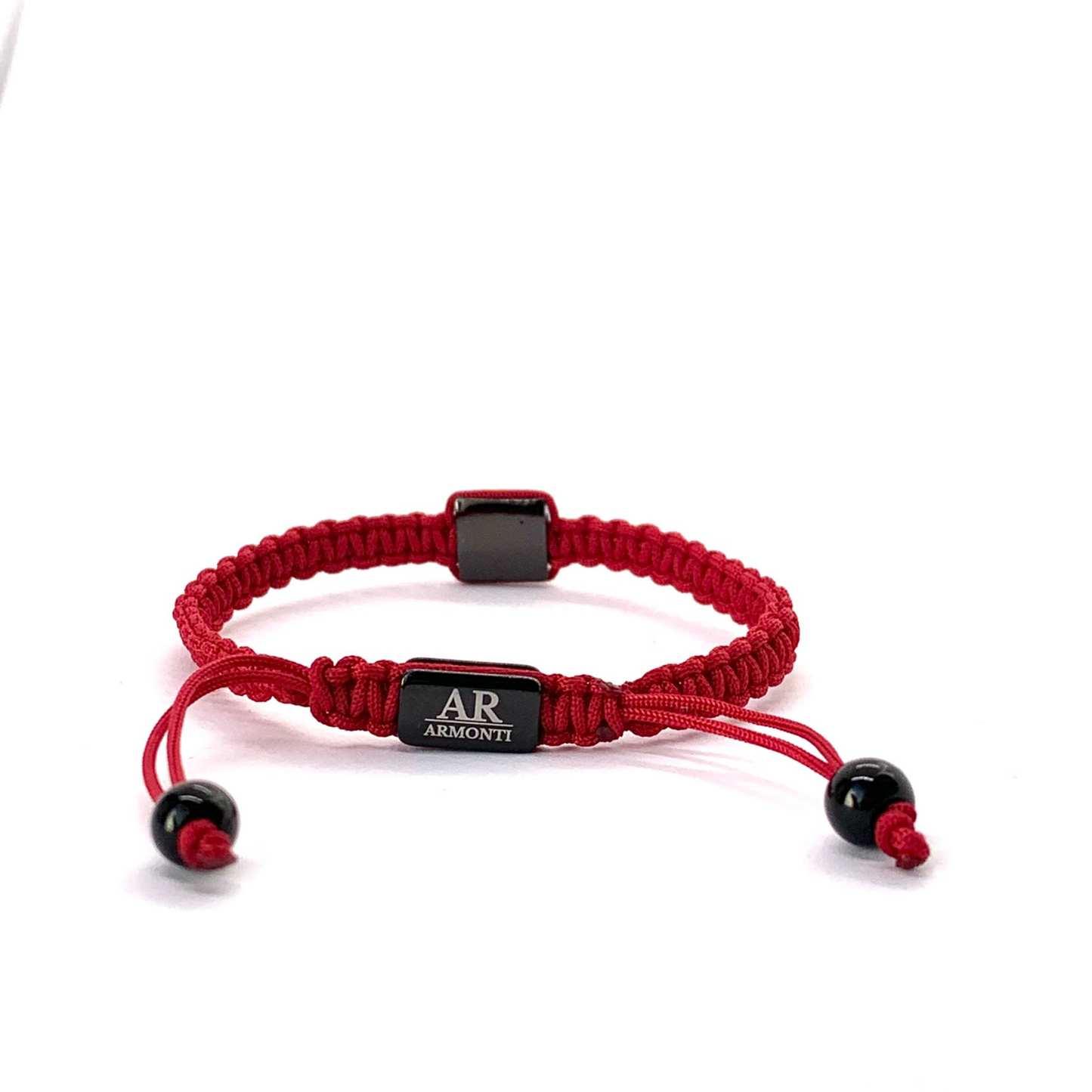 Pulsera roja MACRAMÉ CIRCONITA para mujer