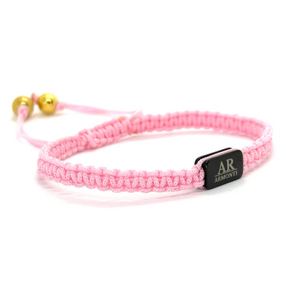 Set Pulsera de Cuarzo Rosa con Macramé | Amor Propio y Energía Suave para Mujeres Auténticas | ARMONTI