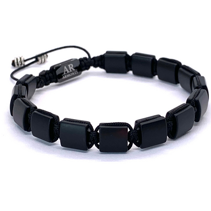Pulsera piedra plana ÓNIX MATTE hombre de ARMONTI