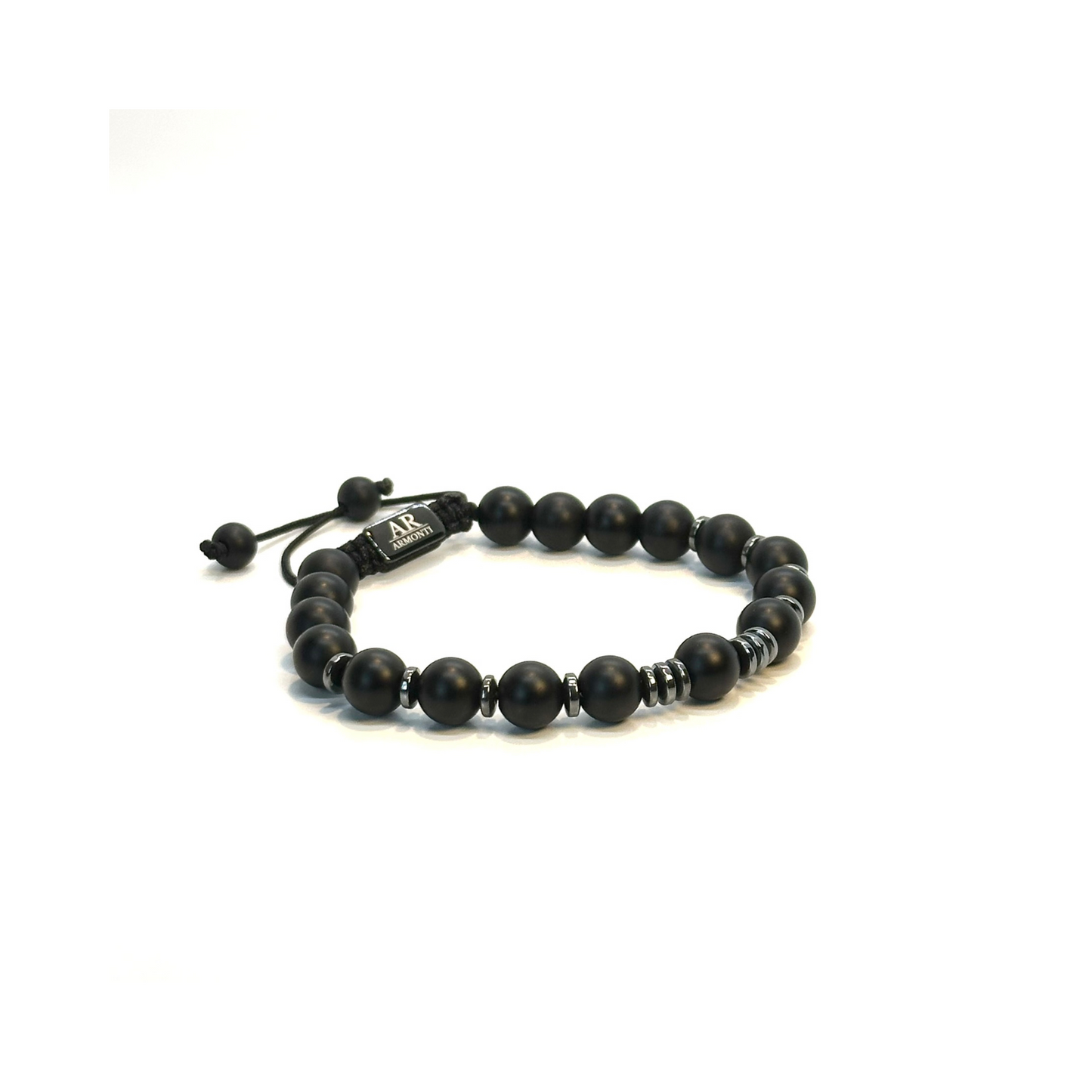 Pulsera ONIX MATTE y HEMATITE mujer