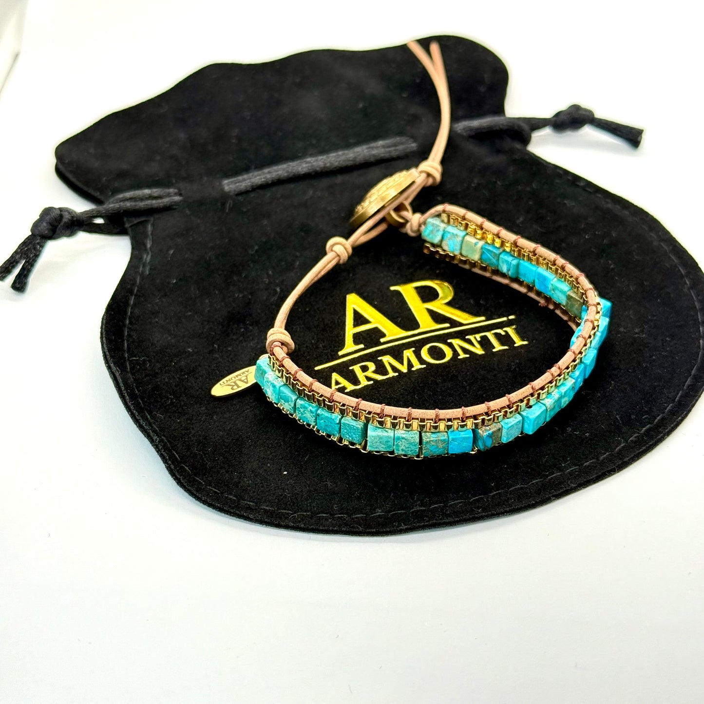 Pulsera Azul turquesa emperador para MUJER armonti