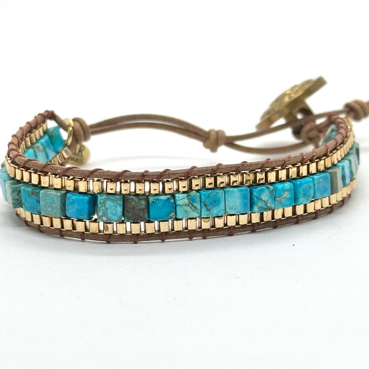 Pulsera Azul turquesa emperador para MUJER armonti