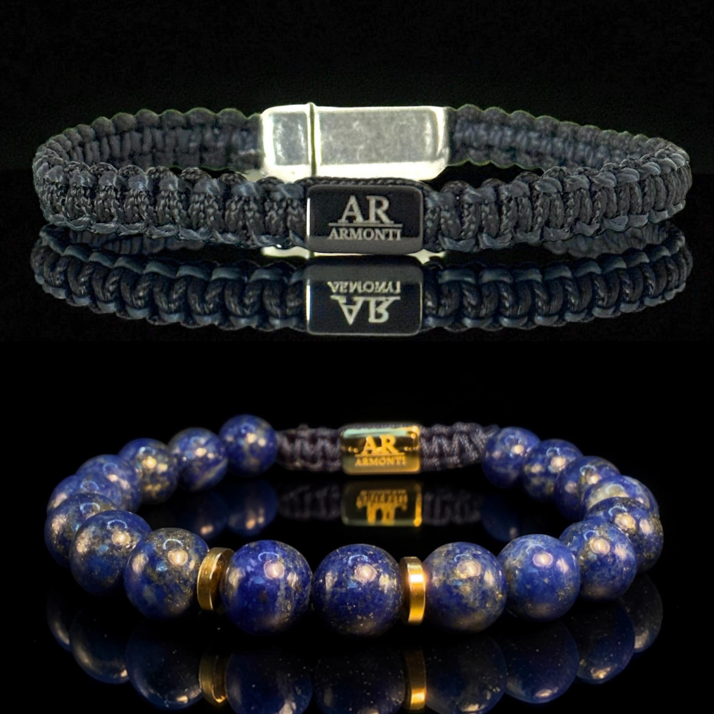 Lapis Lazuli and Black Macramé Bracelet: Wisdom, Power, and Sophisticated Style