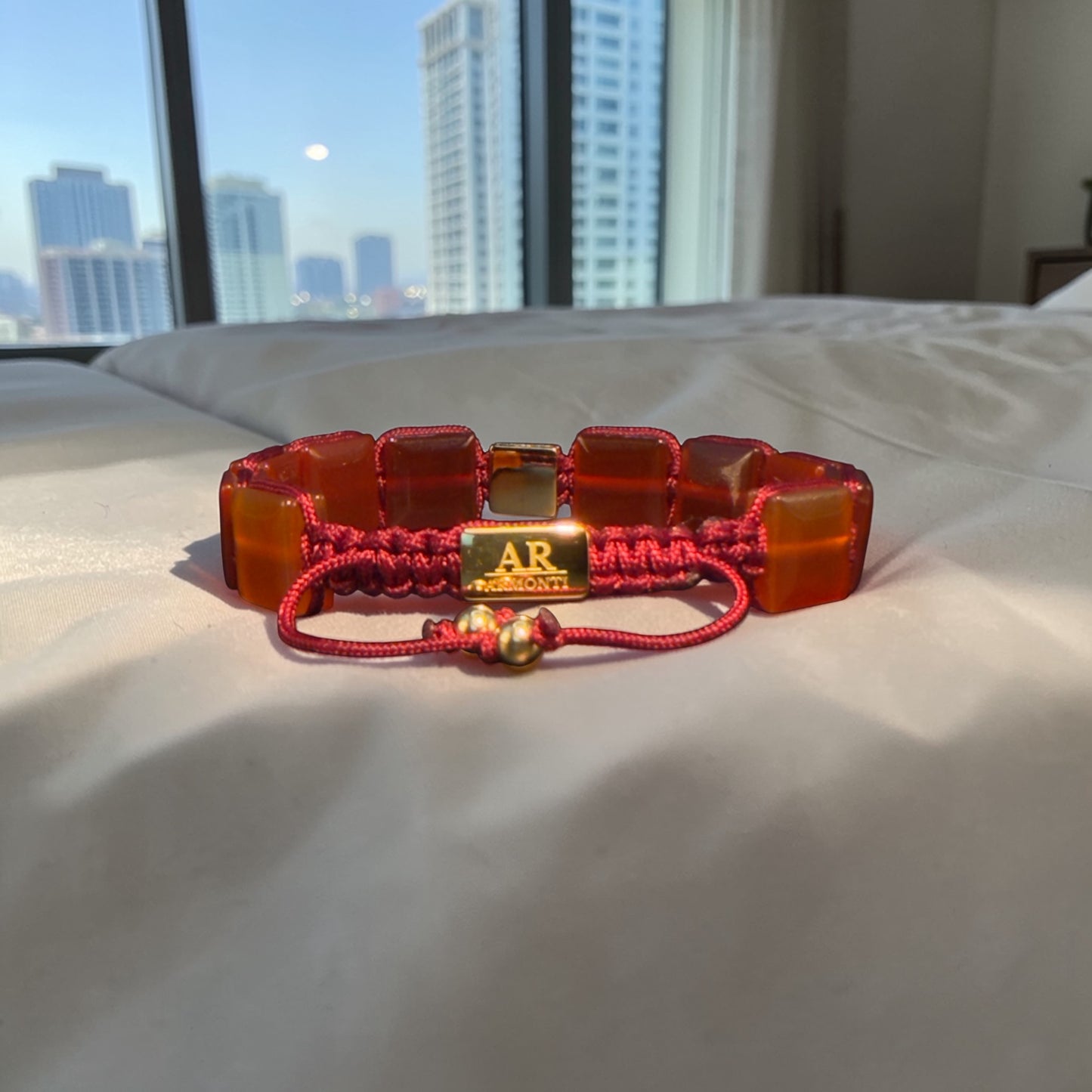 Agatha red FLAT STONE women's bracelet