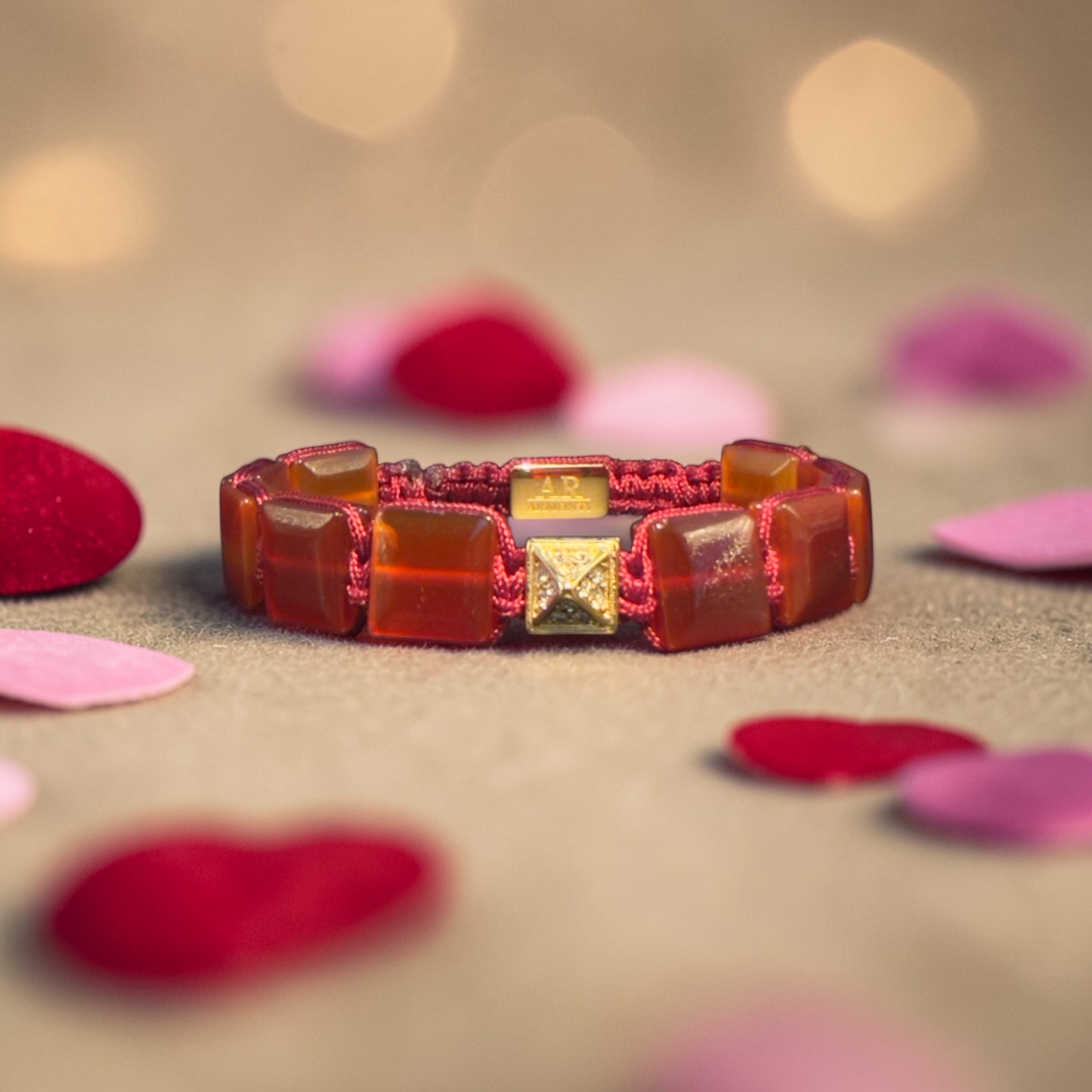 Agatha red FLAT STONE women's bracelet