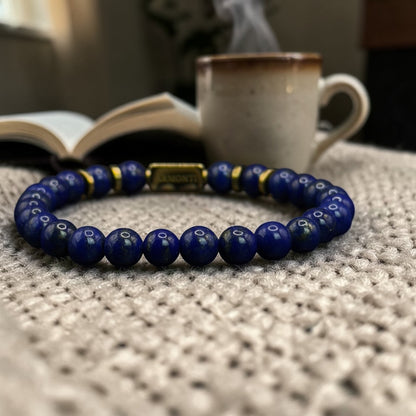 Pulsera de Lapislázuli de 6mm