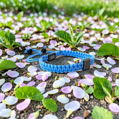 Pulsera azul turquesa de MACRAMÉ CIRCONITA para mujer