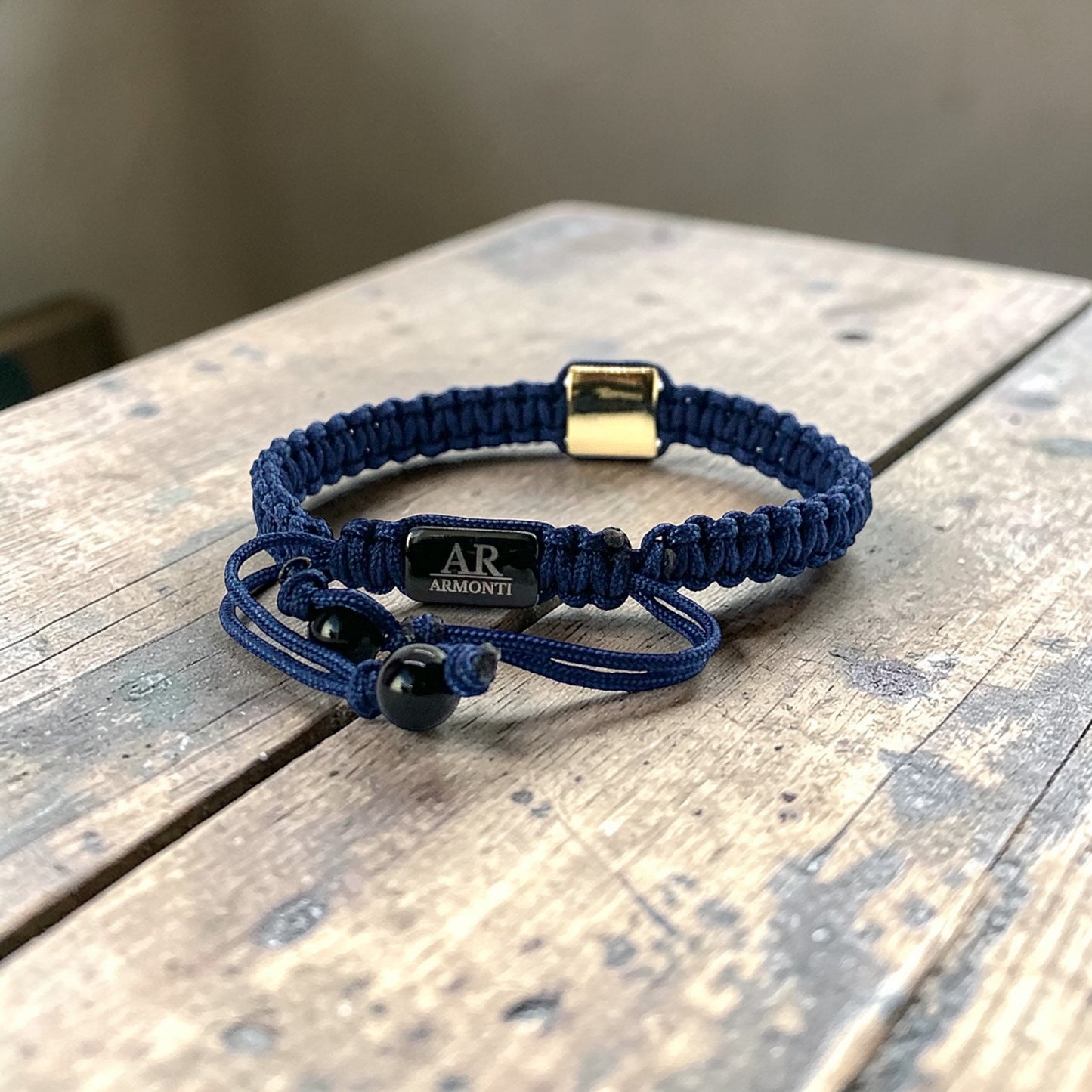 Blue MACRAME CIRCONIA bracelet for women