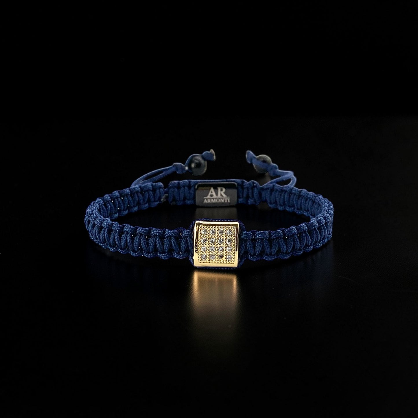 Blue MACRAME CIRCONIA bracelet for women