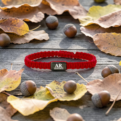 Red MACRAMÉ bracelet for women