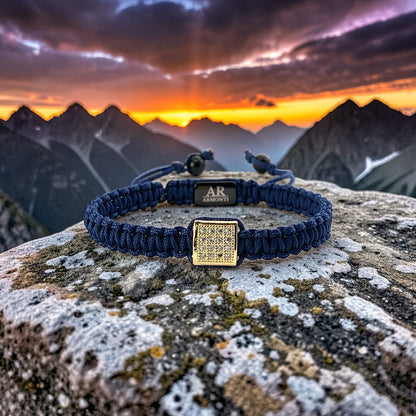 Blue MACRAME CIRCONIA bracelet for women