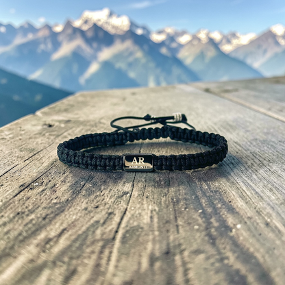 Pulsera negra MACRAMÉ mujer