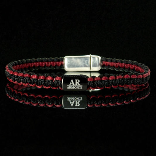 Red MACRAMÉ bracelet for men