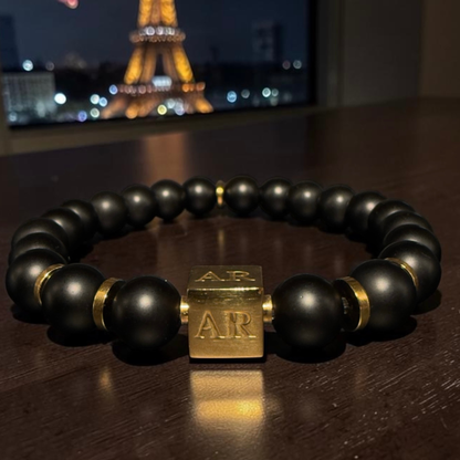 Pulsera de ónix matte 8mm hombre
