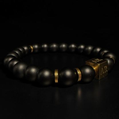 Pulsera de ónix matte 8mm hombre