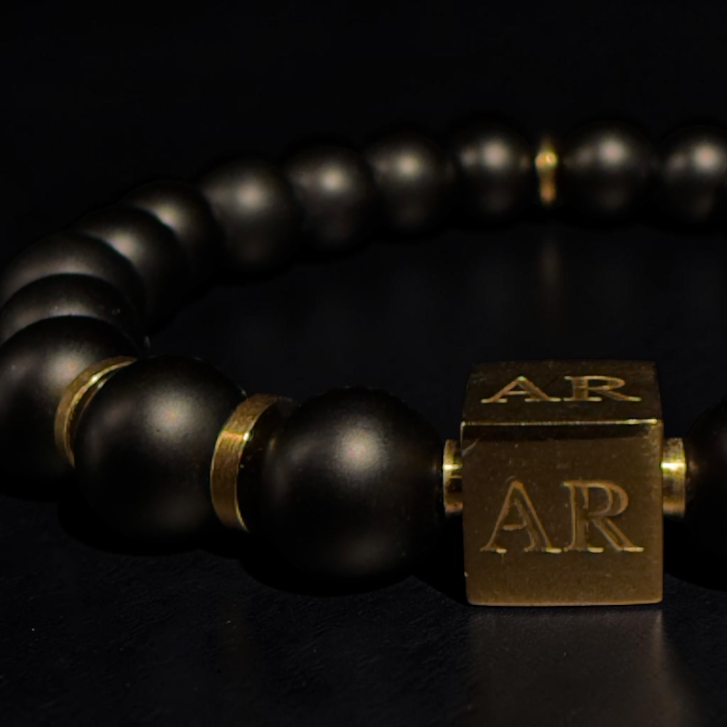Pulsera de ónix matte 8mm hombre