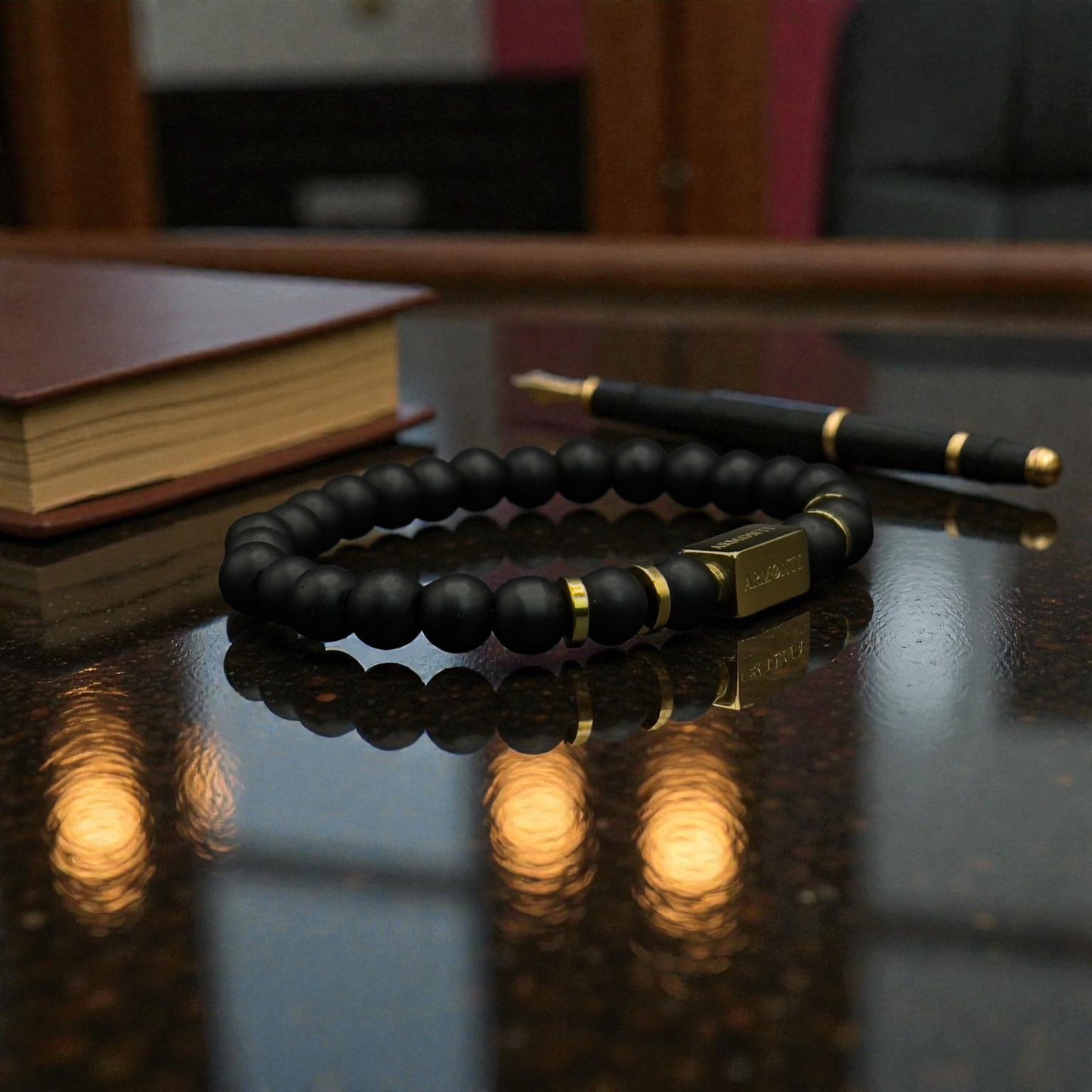 Pulsera onix matte 6mm premium