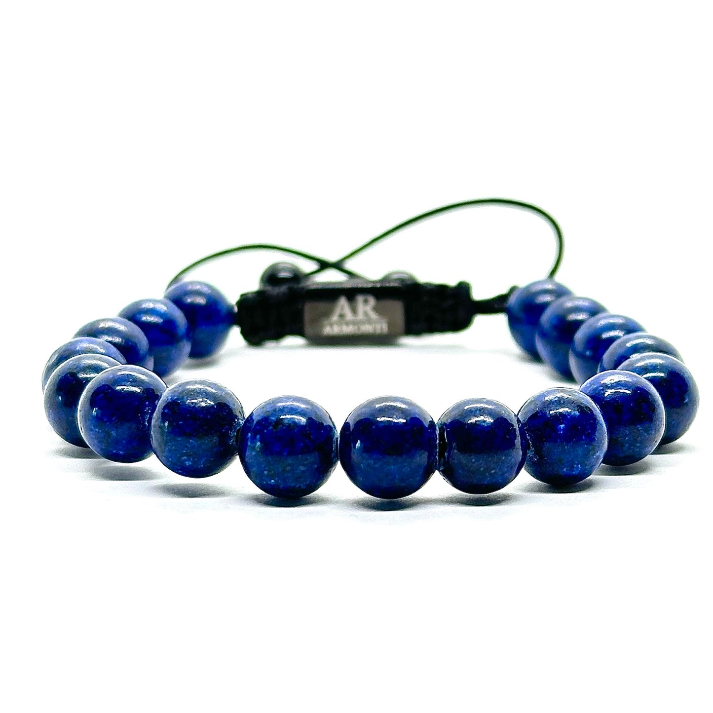 Pulsera Lapislázuli y Macramé Negro: Sabiduría, Poder y Estilo Sofisticado
